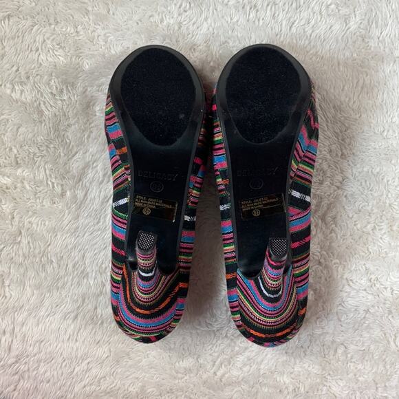 Delicacy Textured stripe platform stiletto heels, size 8.5 - Picture 5 of 11